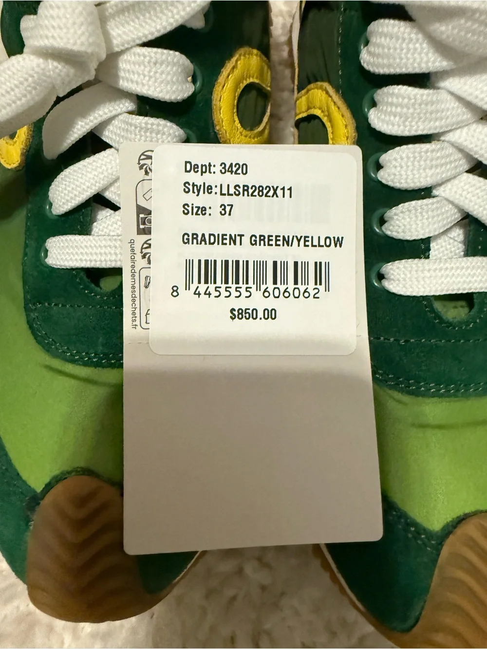AUTHENTIC LOEWE FLOW SNEAKERS GRADIENT GREEN